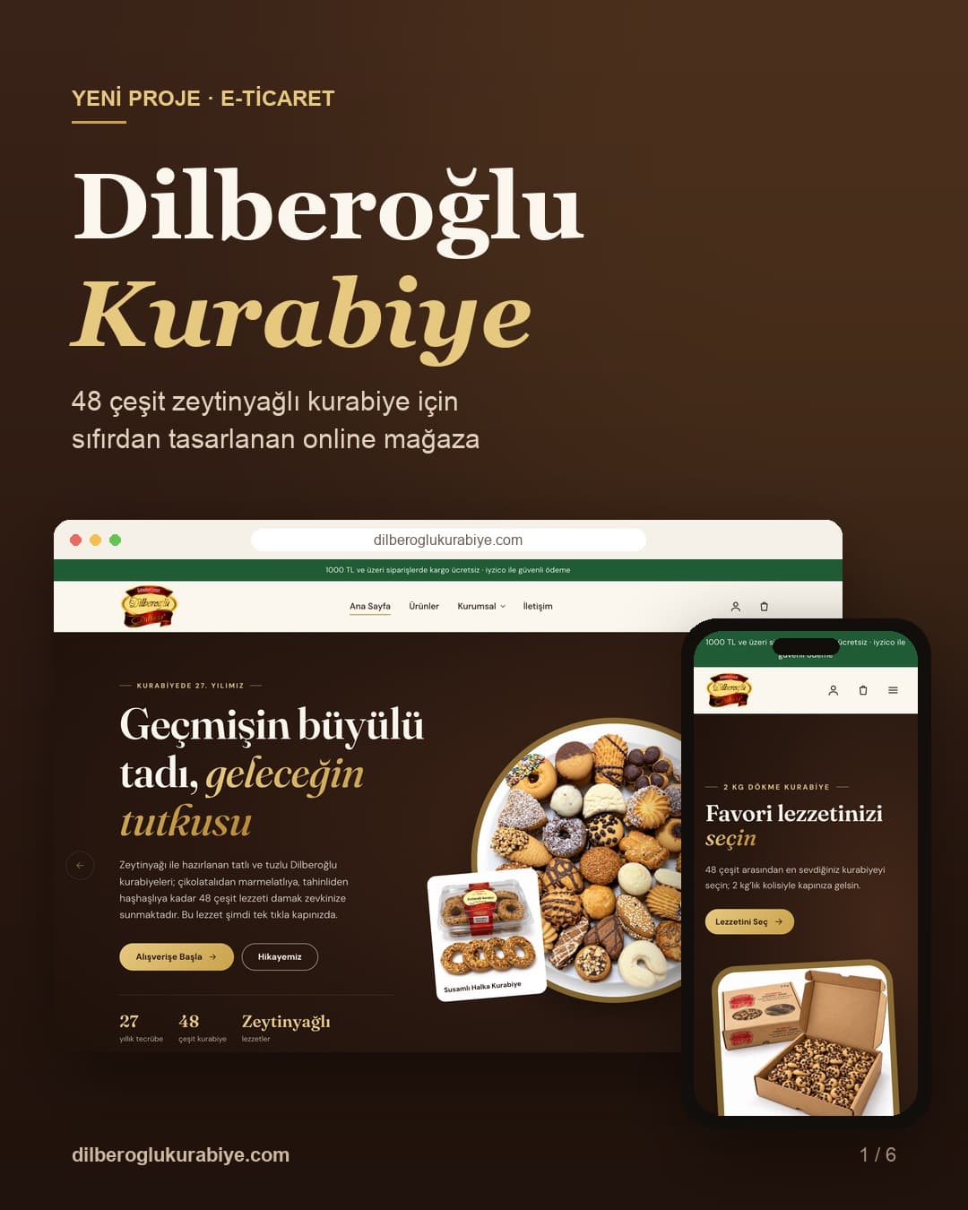 Dilberoğlu Kurabiye — Yeni proje · E-ticaret